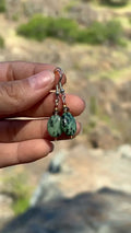 Kambaba Jasper Oval Drop Earrings
